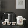 Travel Tea Set Portable Outdoor Portable Express Cup Company Event Gifts Can Be Printed In One Pot of Four Cups