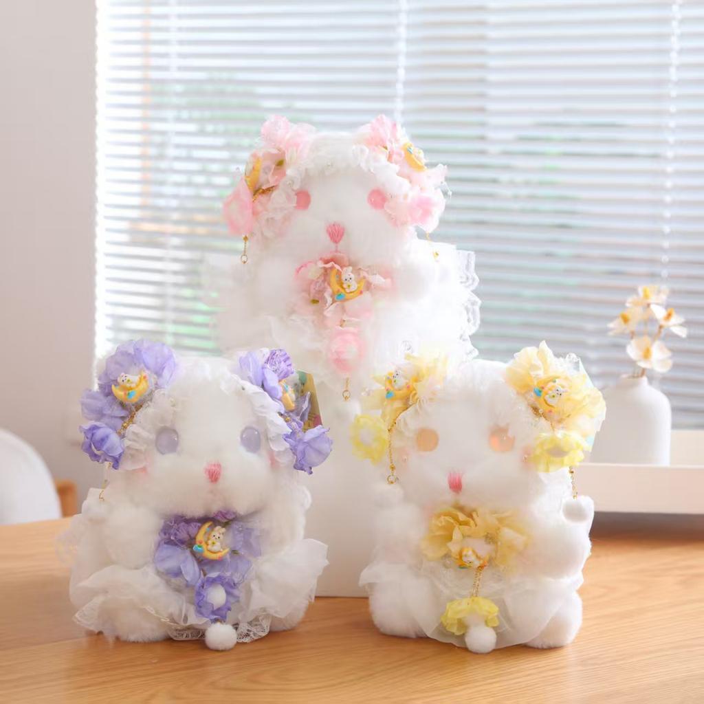 Boutique Lolita Plush Toy Lolita Long-eared Rabbit Doll Ornament for Girls Birthday Gift Doll