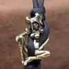 Schönes Mädchen Messing Messer Perlen DIY Paracord Handgemacht Gewebte Lanyard Anhänger Schirmseil Armband Charms DIY Zubehör