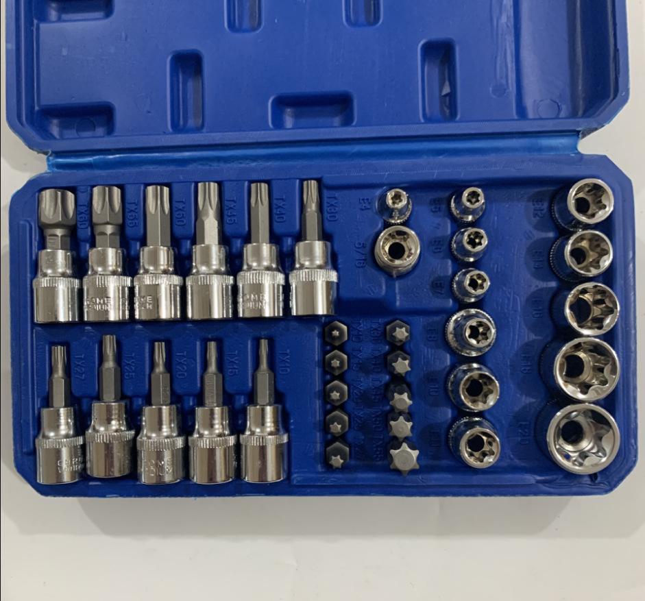 Set de 14 extractoare de piulițe și șuruburi pentru elemente de fixare deteriorate și incomplete