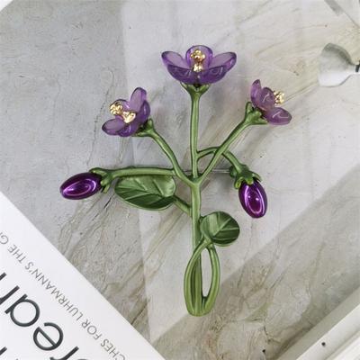 Qingdao Galaxy Records Plants And Flowers, Metropolitan Museum Violet Brooch Accessories Female