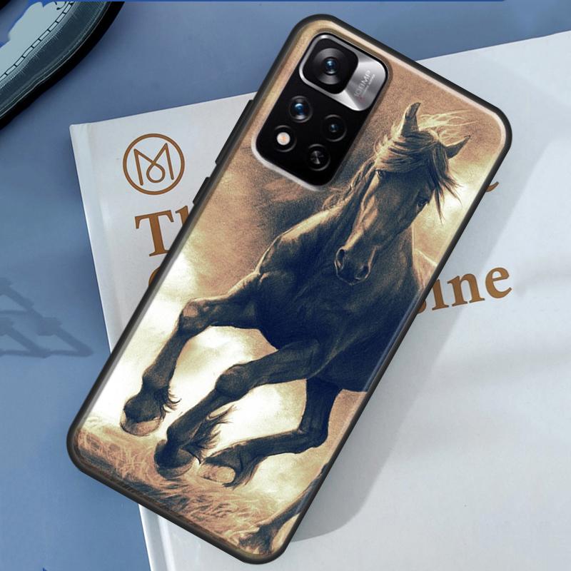 Horses Running Cover For Redmi 9 10 10A 10C 9A 9C 12C Case For Redmi Note 8 9 10 12 11 Pro 9S 10S 11S