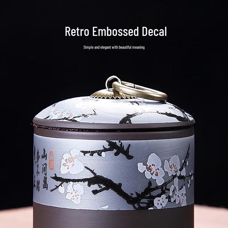 Traditional Ceramic Tea Caddy