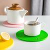 Round Heat Resistant Silicone Mat Drink Cup Coasters Easy To Clean High Temperature Resistant Anti-slip Heat Insulation Pot Mat