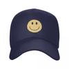Hippie Trippy Retro Yellow Smiley Face Baseball Cap Luxury Hat Snapback Cap Unisex hat derby hat Golf Women Unisexs