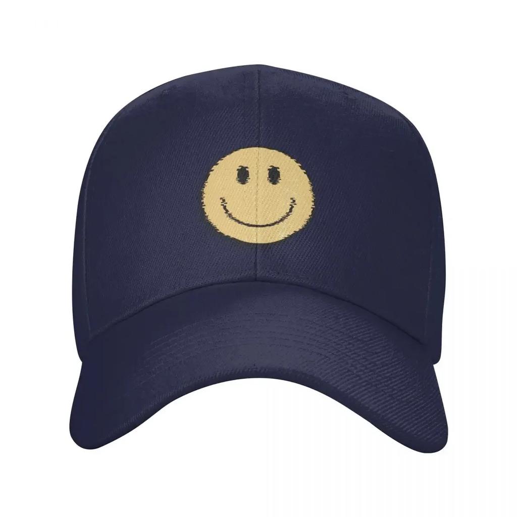 Hippie Trippy Retro Yellow Smiley Face Baseball Cap Luxury Hat Snapback Cap Unisex hat derby hat Golf Women Unisexs