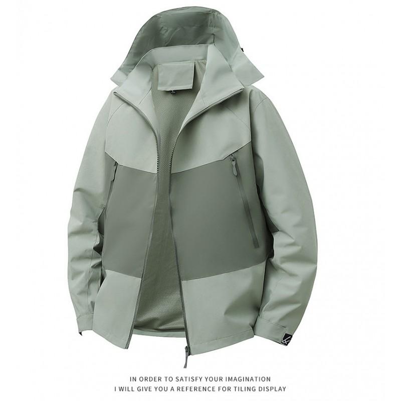 Unisex Lightweight Waterproof Windproof Hooded Outdoor Jacket Hiking Camping Trekking Fall