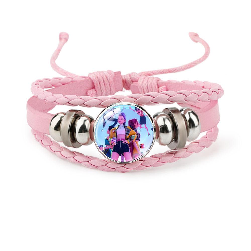 Pink Bracelet Rumi Zoey Mira Beaded Bracelet Adjustable Jewelry