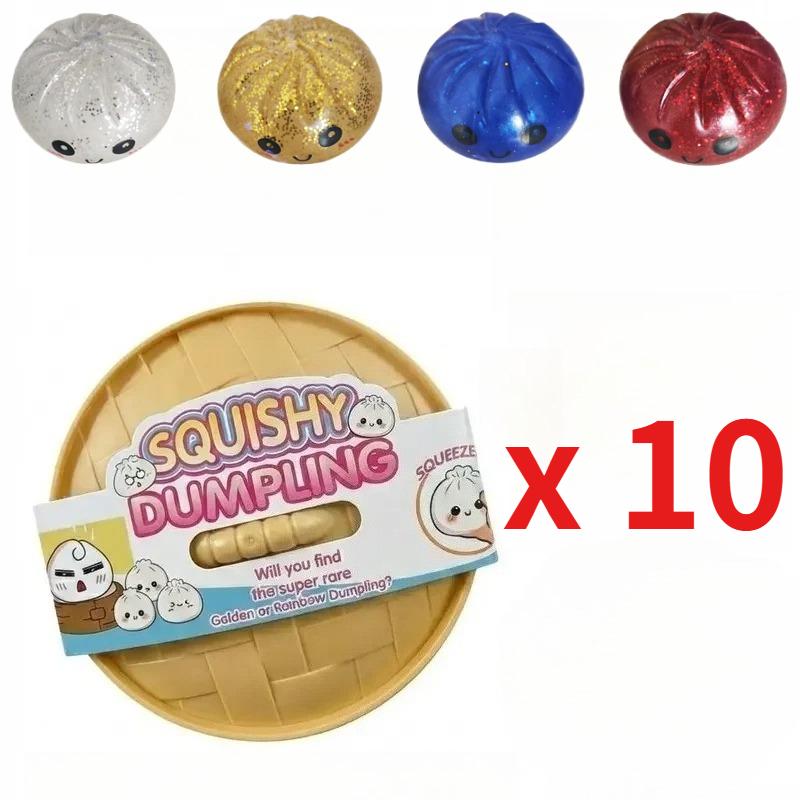 Shiny Dumpling Colorful Stress Relief Balls Easter Gift Box Fillers Stretchable Office Desk Decorative Dumpling Mystery Box