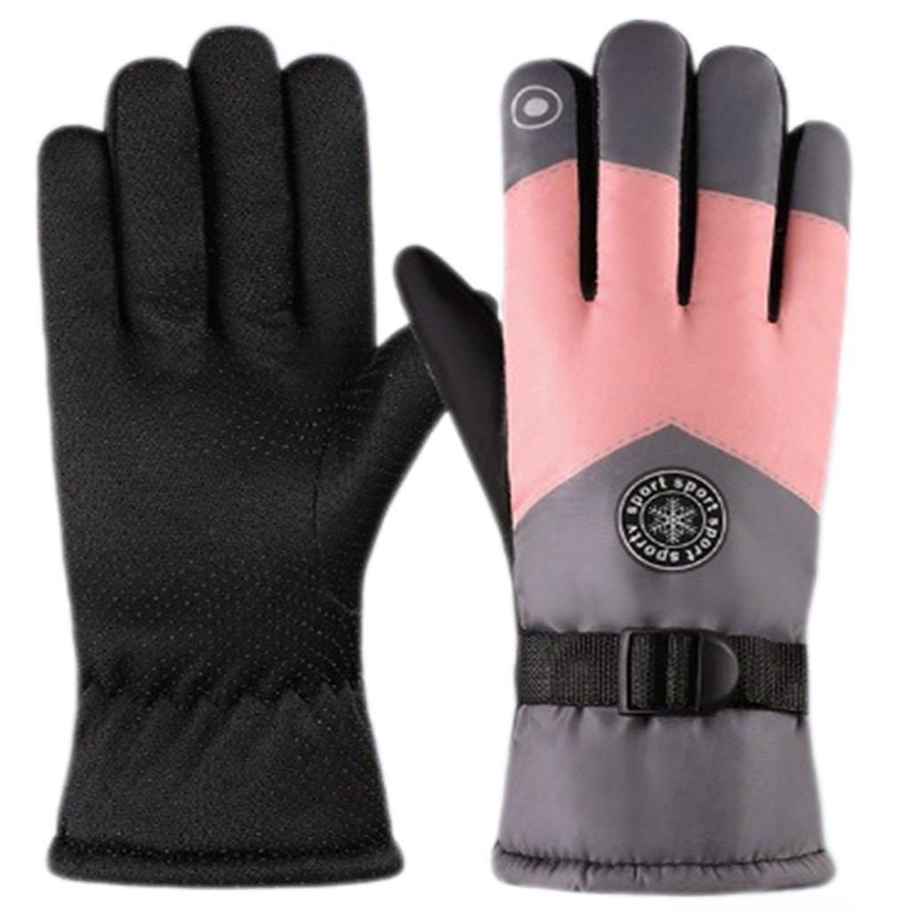 Winter Ski Gloves,Touch Screen Cycling Gloves,Windproof Warm Outdoor Riding Gloves,Thermal Warm Gloves,For Walking Biking