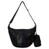 Jordan Polyester 2 in 1 HOBO Crossbody Bags Regular Unisex Jet Black JD2433037AD-001