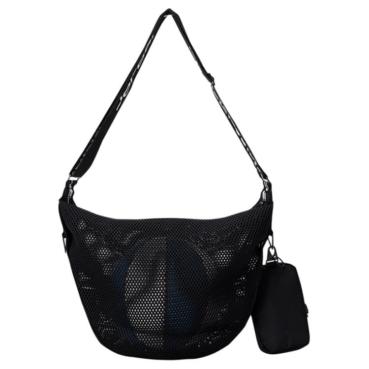 Jordan Polyester 2 in 1 HOBO Crossbody Bags Regular Unisex Jet Black JD2433037AD-001