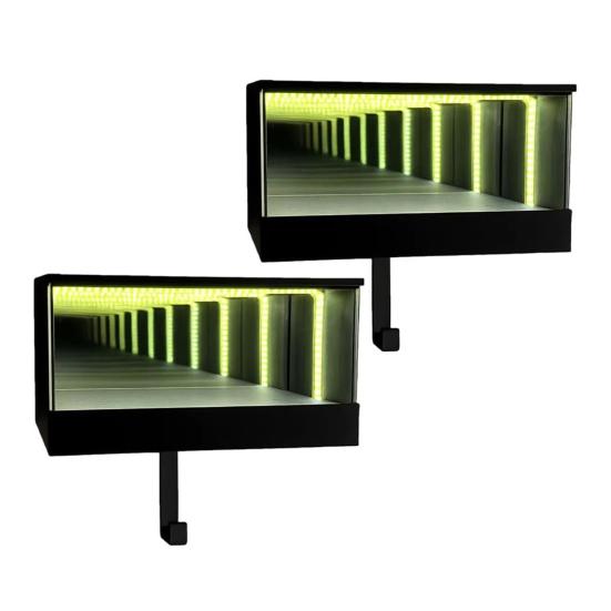 Yousheng Infinity Garage Key Holder LED Light-Up Car Key Rack with Tunnel 3D Illusion Key Organizer Effect Creative Gift for Car Lovers And Auto