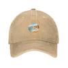 Great Ocean Road Australia Distressed Circle Campus Outfits Baseball cap Breathable And Not Stuffy Children Casual Denim Hat