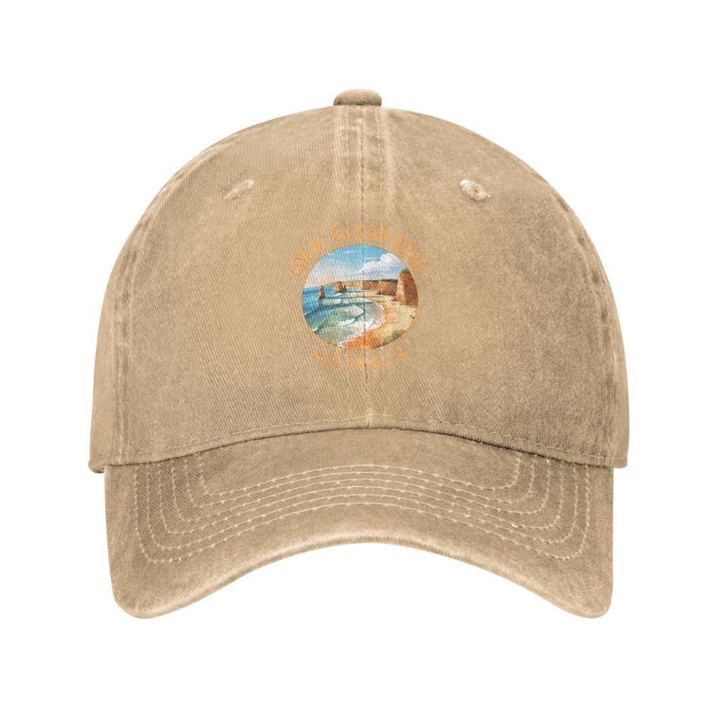Great Ocean Road Australia Distressed Circle Campus Outfits Baseball cap Breathable And Not Stuffy Children Casual Denim Hat