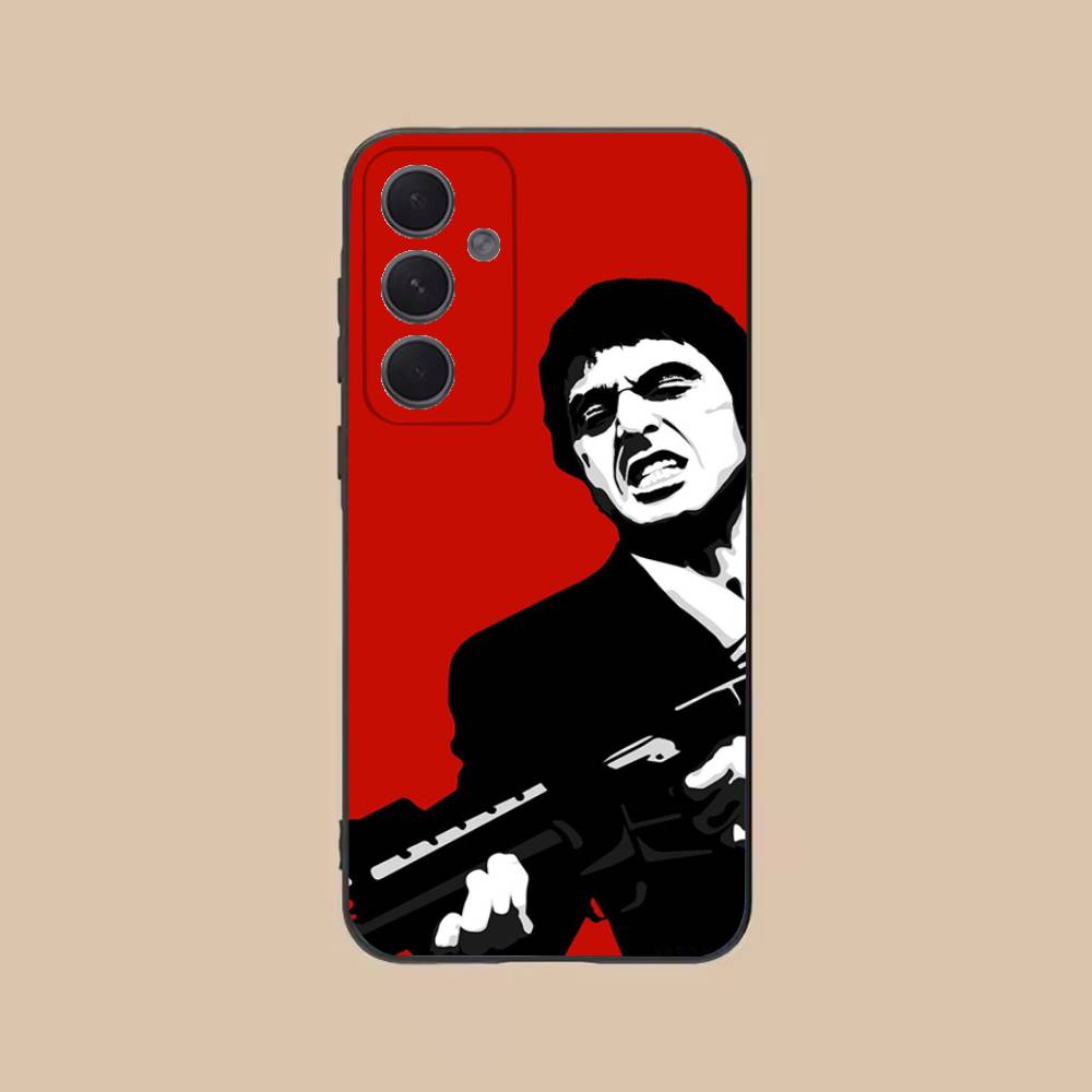 

Tony M-Montana of S-Scarface Phone Case For Samsung S25,24,21,22,23,20,S30,Ultra,Plus,Fe,Lite,Note,5G Black Cover SamsungS235G