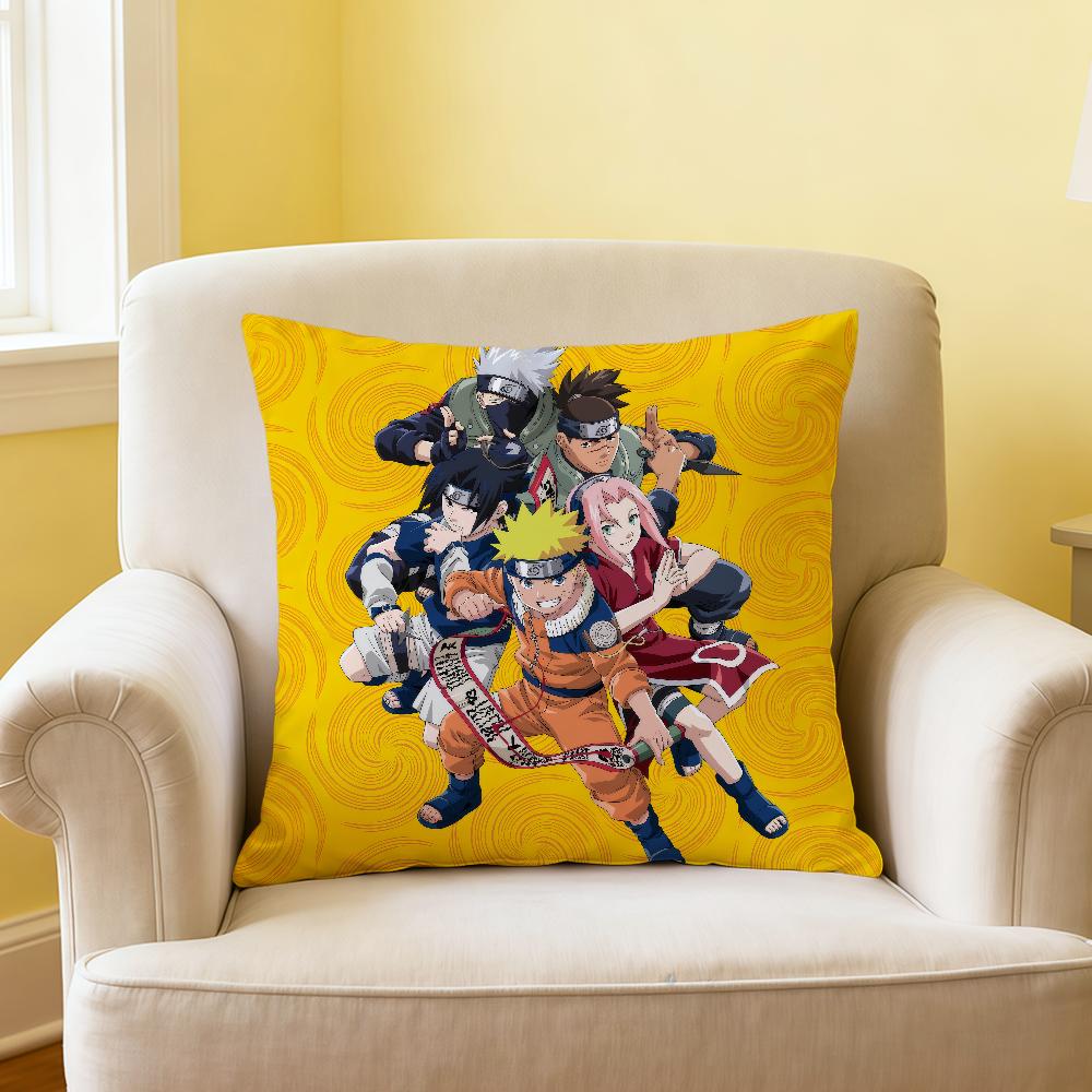 cushion Anime NNaruto cover Japan soft Comfortable Pillow Case manga for Sofa Living Room Home office Decor Protective Covers