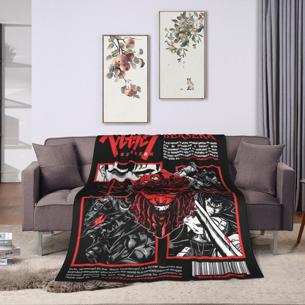 Anime Berserk Warm Blanket Kids Plush Bedding Throws Street Trend Living Room Flannel Bedspread Sofa Bed Cover