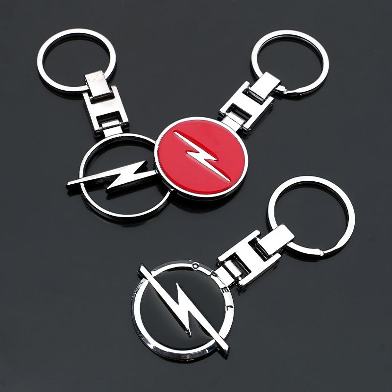 1Pcs Car Emblem Keychain Metal Key Ring Accessories For Opel Astra Insignia Vivaro Corsa Mokka Zafira Vectra OPC Vauxhall Meriva