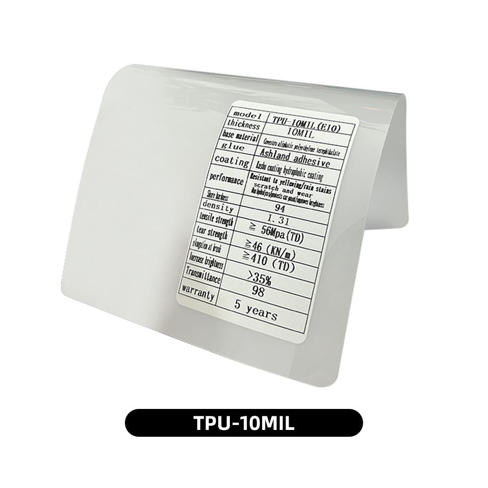 TPU Car Paint Protection Film - Transparent, Hydrophobic, Stain Resistant, Snow-Ready Full Car Cover