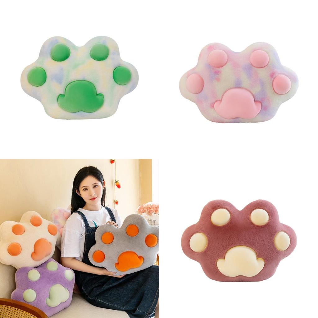 Unique Design Short Plush Cat Claw Pillow For Kids And Teenagers