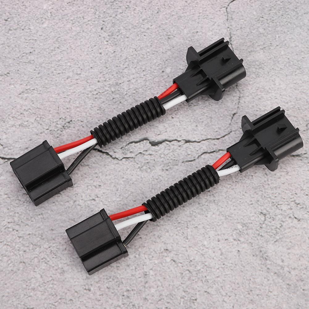 2pcs for H13 Male to H4 Female Adapter 75W Headlight Conversion Cable Fit for