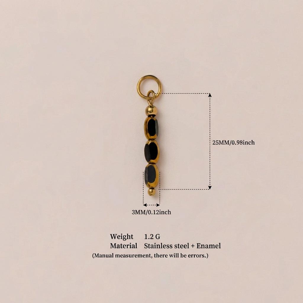 Pendentif Transfrontalier en Acier Inoxydable Or 18K: Série Personnalisée DIY pour Femmes