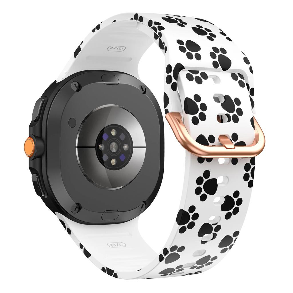 Floral Pattern Strap for Samsung Galaxy Watch 8 40 44mm Colorful Silicone Sport Band for Galaxy 8 Classic 46mm Sunflower Leopard