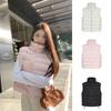 stand-up collar sleeveless ribs cotton clothes vest stacked with thermal cotton coat