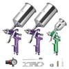 VEVOR 3-Piece Air Spray Gun Kit, Professional Auto Paint Spray Gun Set with 3 Nozzles (1/1.4/1.8mm), 3 Cups & Air Regulator