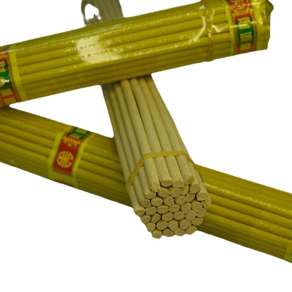 Traditional Earth Yellow Incense - Thick, Handful of Roots, Old-Fashioned Style