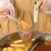 304 Stainless Steel Fine Mesh Strainer Hanging Hot Pot Filter Spoon Plastic Handle Frying Filter Basket Colander Kitchen Utensil