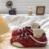 Women's Autumn Lightweight Velcro Mary Jane Sneakers - Thin-soled, Casual Sports, with Inner Height Increase.
