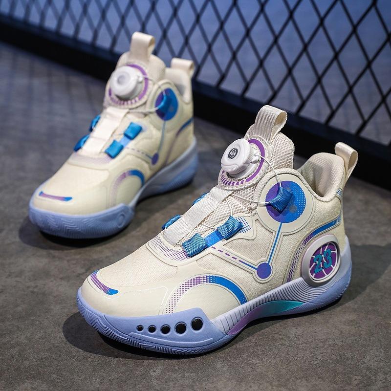 Детские весенние и осенние сетчатые баскетбольные кроссовки кроссовки для бега 45 — фото 3