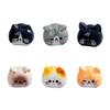 6pcs Cartoon Mini Resin Cat Statue Home Fairy Garden Decor DIY Crafts Animal Micro Landscape Decoration Accessories Ornaments