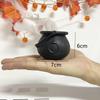 Halloween Candy Bowl Decorations  Black Plastic Cauldron Bowls with Iron Rack, Halloween Party Decorations Candy Bucket