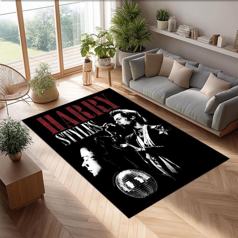 Soft Crystal Velvet Floor Rug,Harry Styles Anti Slip Decorative Carpet, Plush Area Mat For Indoor Home Decoration