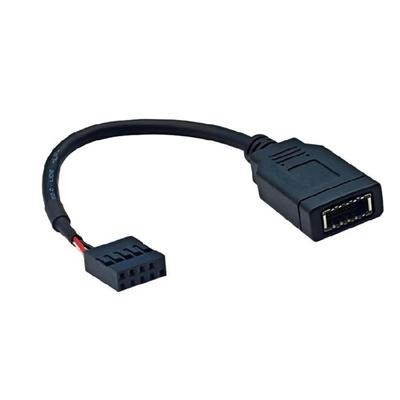 USB2.0 9PIN auf Typ E Motherboard Header-Kabel mit praktischen vorderen Typ-C-Anschlüssen für Desktop-Kompatibilität