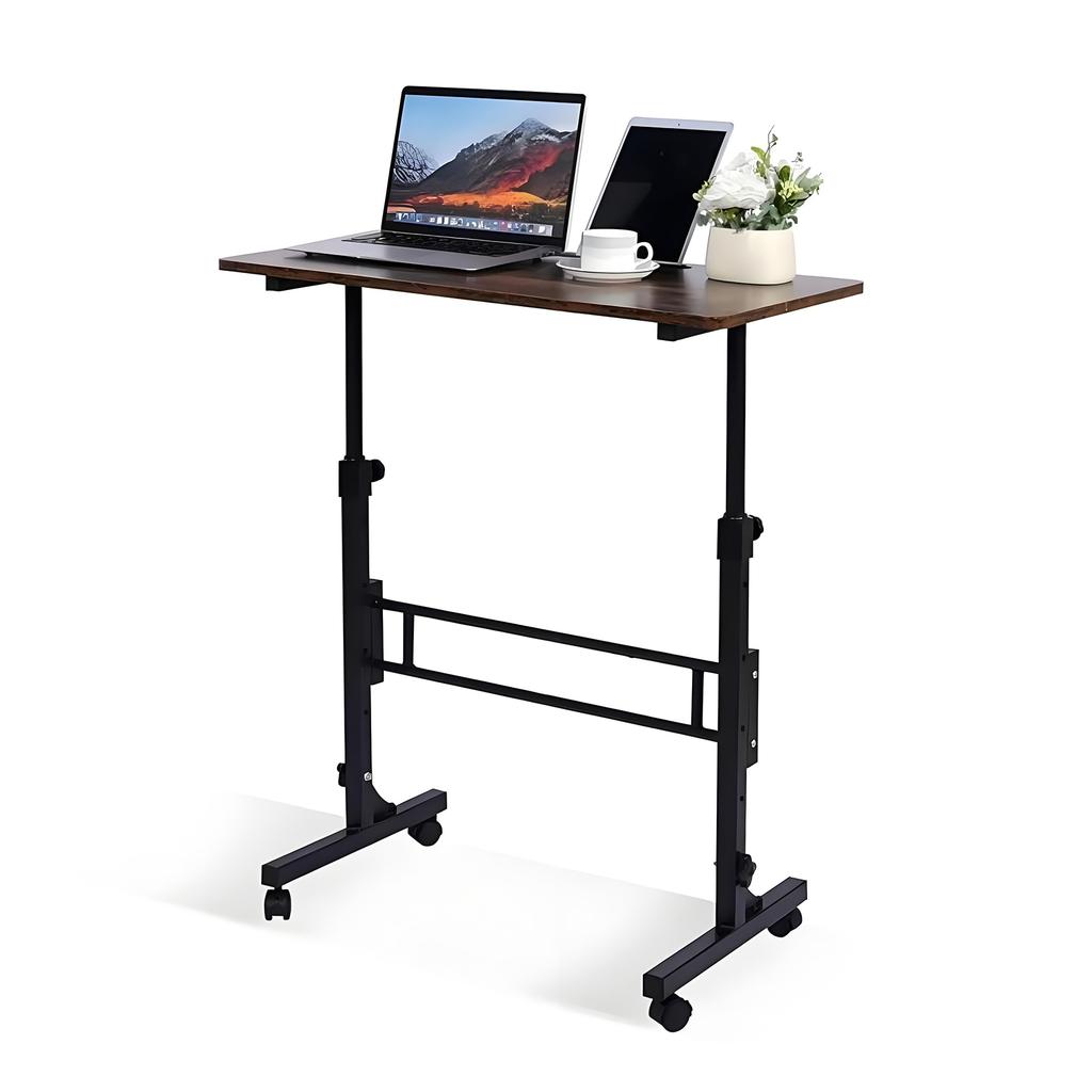 Portable Laptop Desk Adjustable Height Small Computer Desk 16x31.5 Inch for Home Office