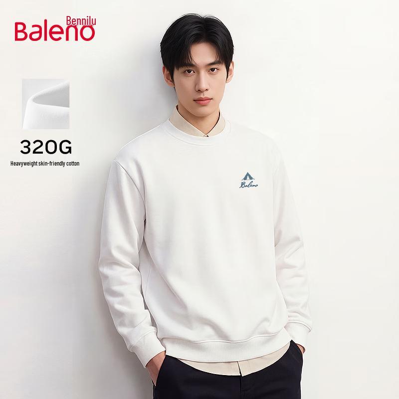 Baleno Men's Heavyweight Loose Fit Round Neck Sweatshirt