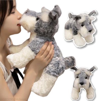 22/30/40CM Schnauzer Hund Plüschtier Stofftier Stoffwelpe Puppe Hund Plüschtiere Geburtstagsgeschenk