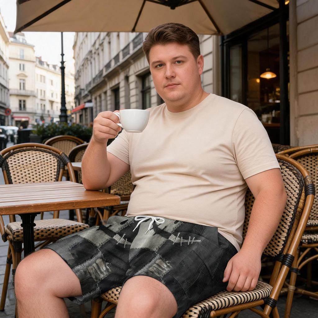 Męskie Szorty Cargo Plus Size z Nadrukiem Halloweenowym Lekkie Luźny Krój Sznurek Wielokieszeniowy Styl