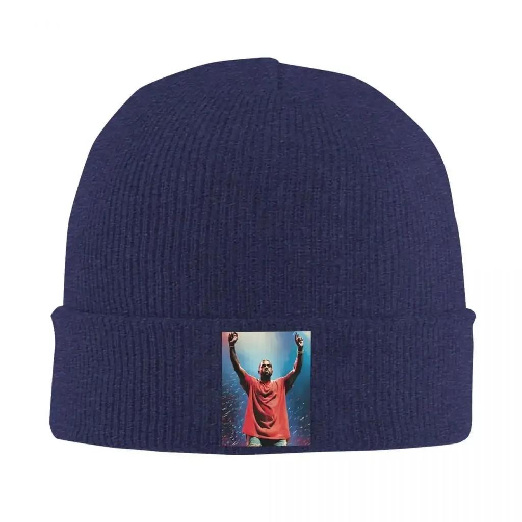 New Praying In God Kanye West Knitted Hat for Women Unisex Beanies Winter Hat Meme Hip Hop Rap Style Warm Melon Cap
