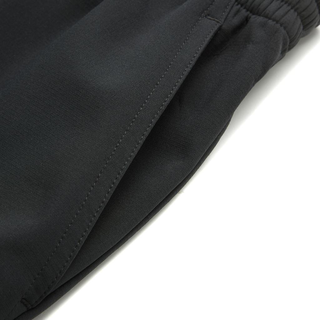 Li Ning Badfive Comfortable Casual Simple Loose Lace-Up Versatile Fleece Sports Long Pants Men Bottoms Black AYKU509-1