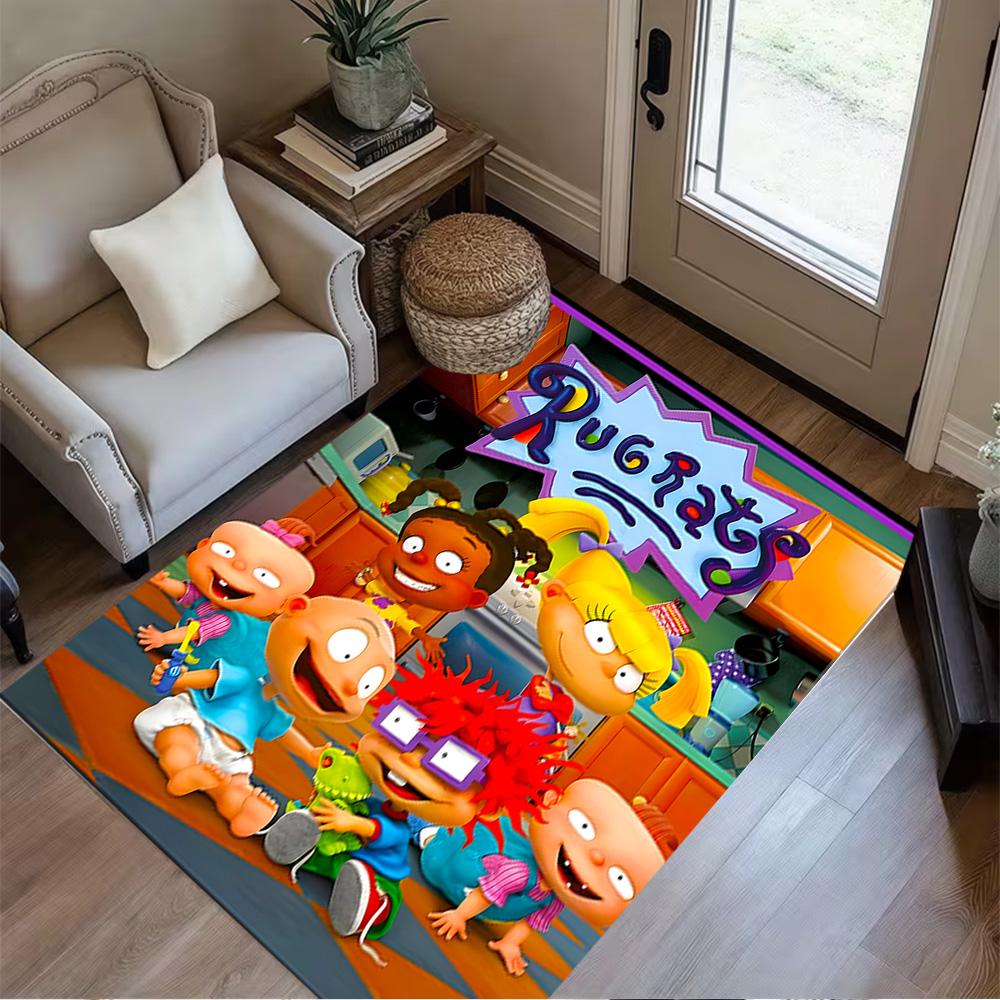 Rugrats Adventure Time Floor Mat Perfect for Kitchen Living Rooms Dormitory Bedrooms Antislip Carpet Decorate Offices Perfect Gift for Friends & Famil