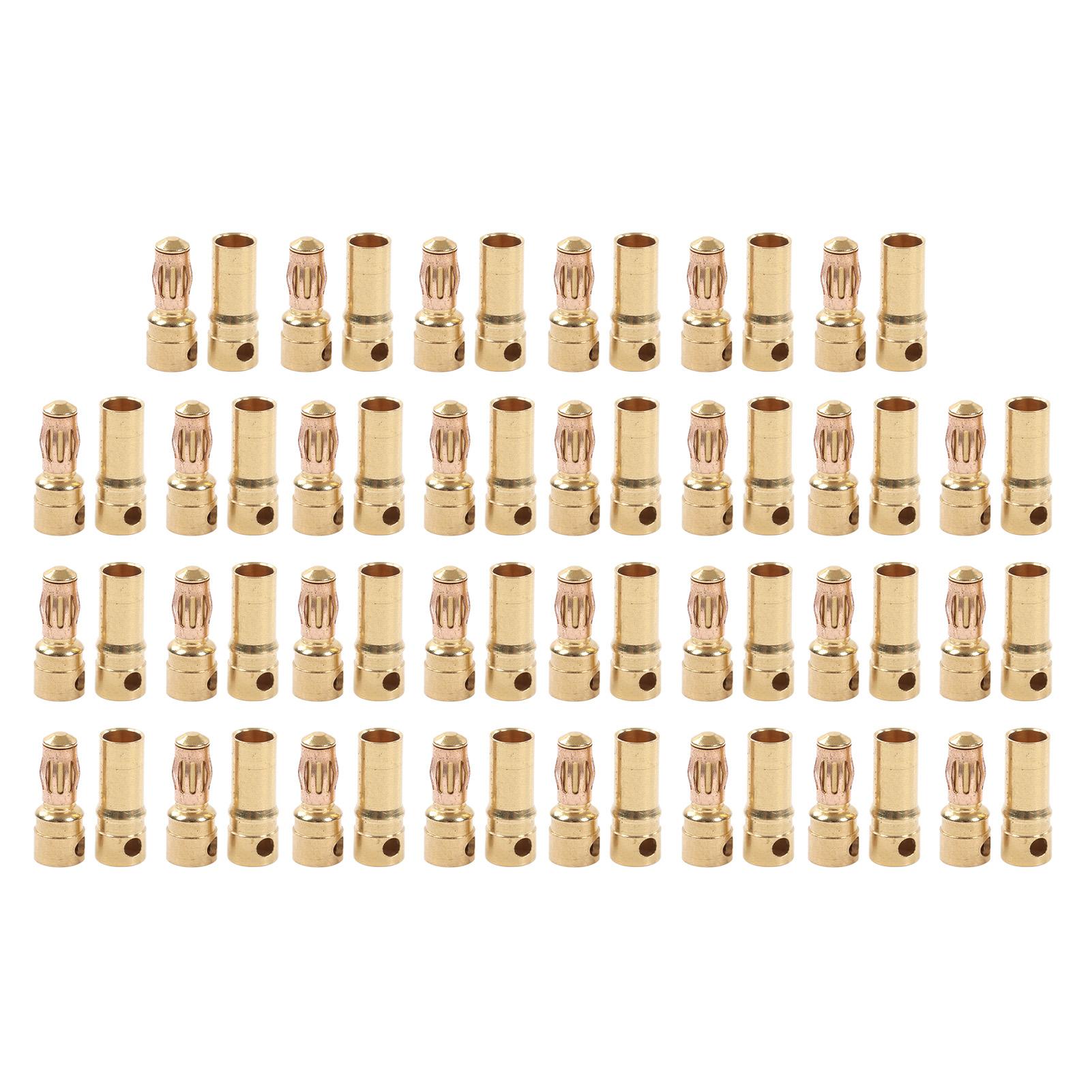 

30 парів штекерів-бананів, позолочені, корозійностійкі, латунні штекери-роз єми