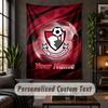 Wall Tapestry Bournemouth Football Print Custom Name Text Wall Hanging Home Decor