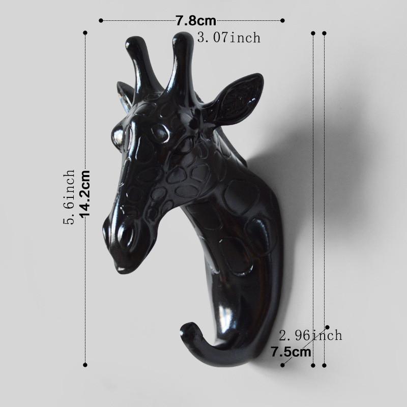 Elegant White Deer Head Wall Hook No Drill Required Strong Adhesive