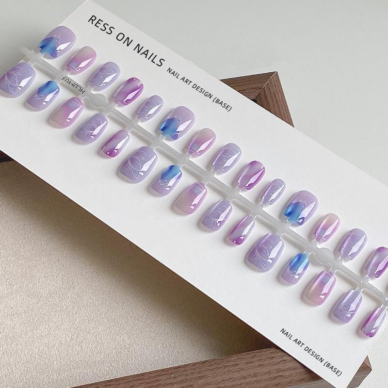 

Носите короткие кончики ногтей, 30 штук обнаженных полосок, короткие квадратные наклейки для ногтей для женщин HC-03