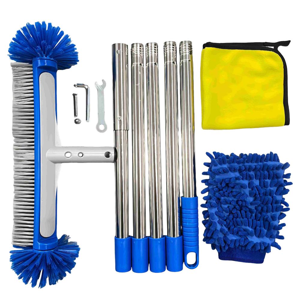 Swimming Pool Round Scrub Brushes with Around Nylon Bristles Enhanced Pool Brushes for Cleaning Shower Bathroom Patio Pool
